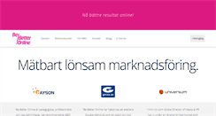 Desktop Screenshot of bebetteronline.se